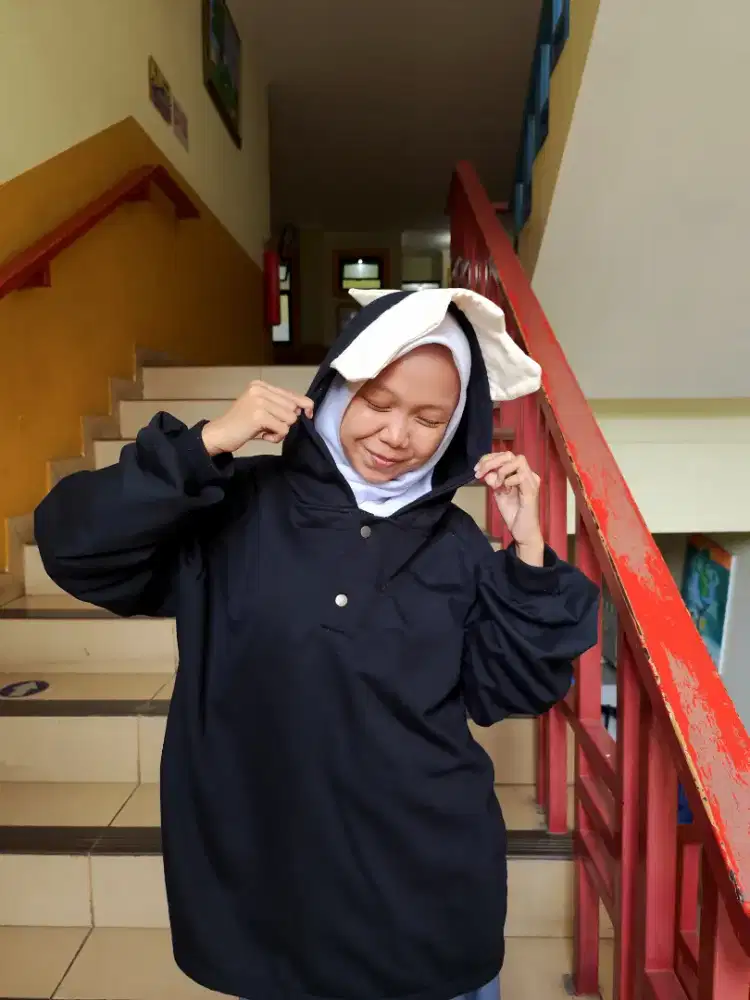 DINO XXL HOODIE SWEATER KANCING CUTE | BEKAS | WANITA KOREAN