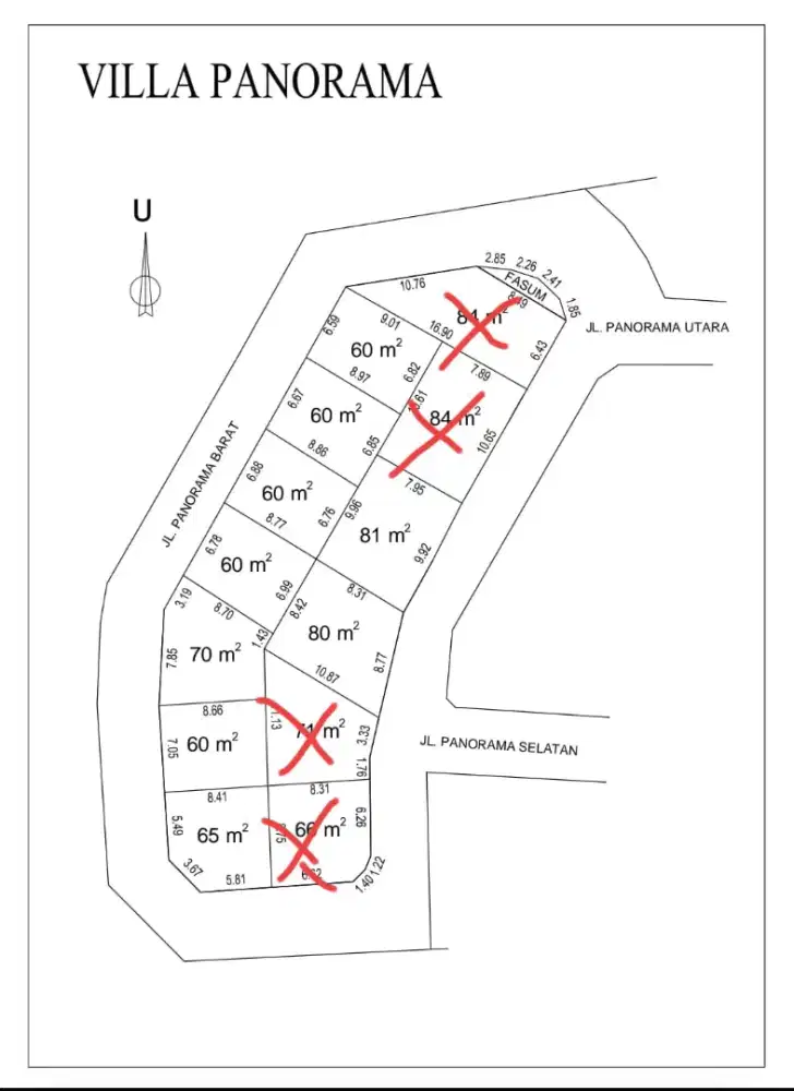 Kavling murah SHM 60m -- 80m hanya 1,9jt/m² Pudak Payung