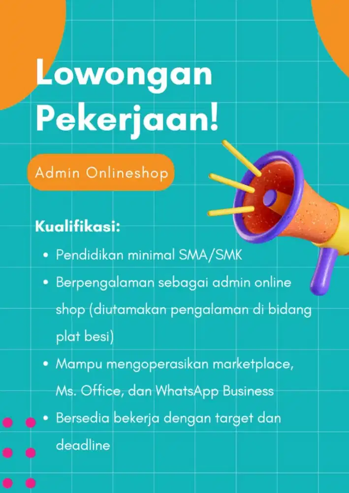 Admin OnlineShop PlatBesi