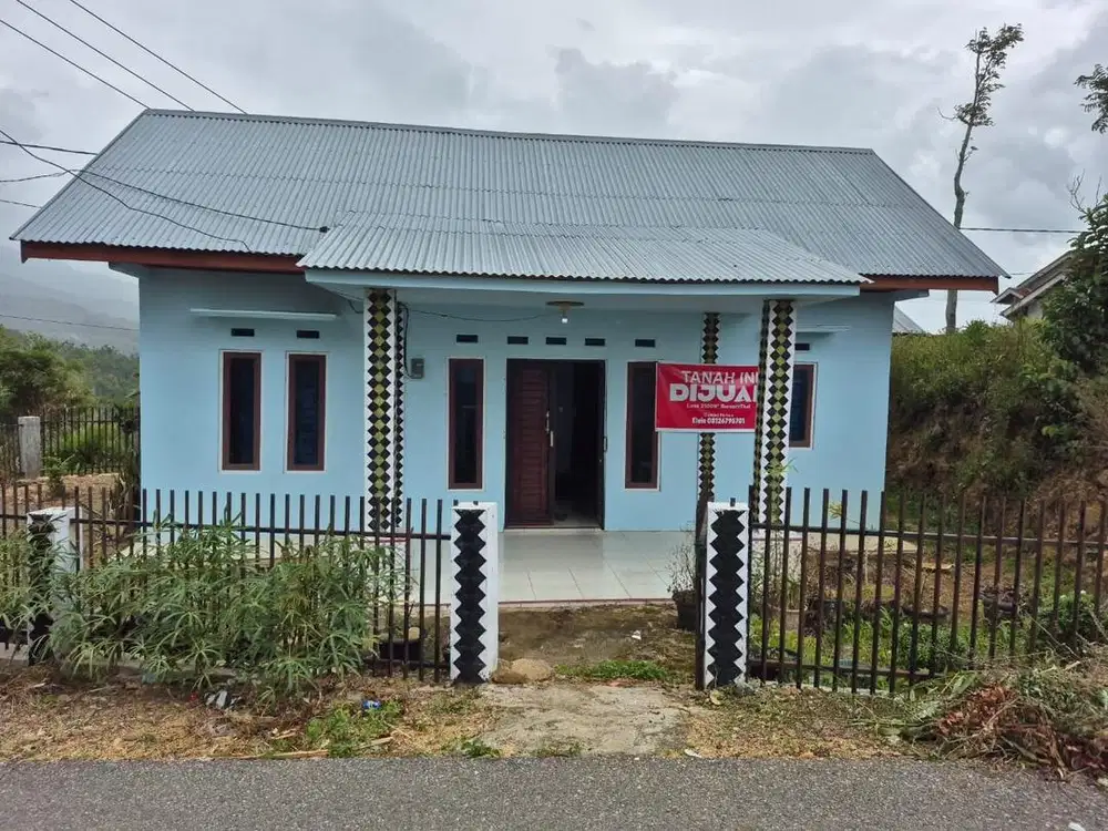 Dijual tanah besrta rumah, luas 2.500 m persegi