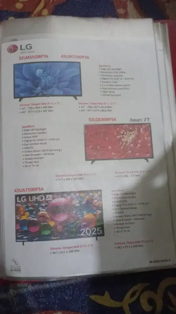 KRedit TV, KULKAS, MESIN CUCI. DAN LAIN LAIN. Tanpa DP