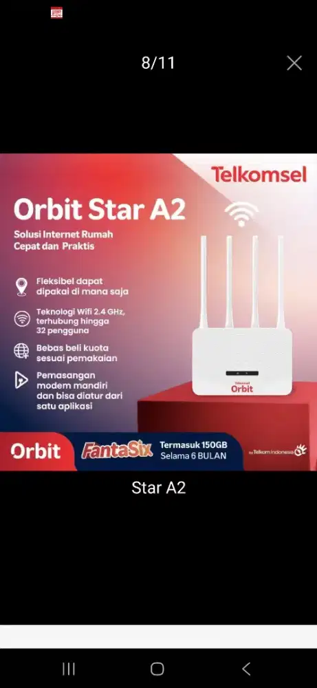 orbit star A2 telkomsel