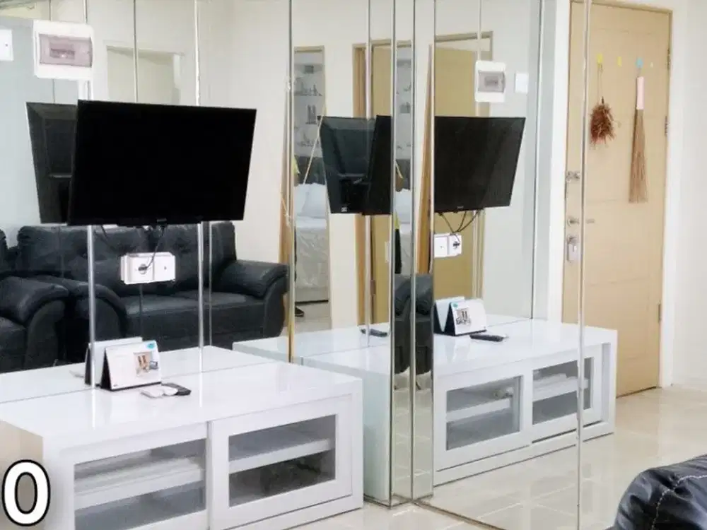 Sewa Apartemen Educity 2 Kamar Tidur Full Furnished lengkap lantai atas