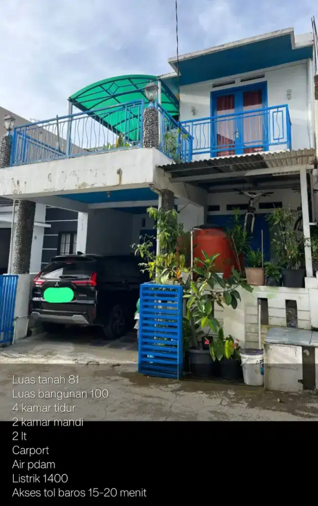 Dijual Rumah 2 lantai di cipageran (Plafon tinggi sehingga adem)