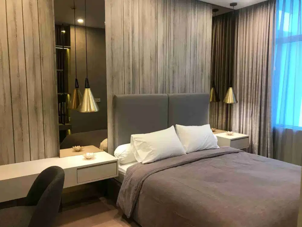 Apartemen mewah pluit siap huni view laut lantai rendah