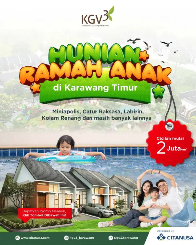 Ready Stock Gratis Kolam renang