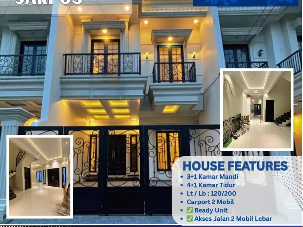 “Rumah Baru Strategis Cempaka Putih, 4+1 Kamar – Harga Nego!” ZN63