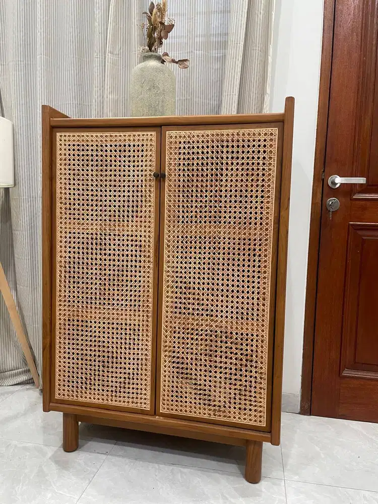 Rak Sepatu Asli Kayu Jati