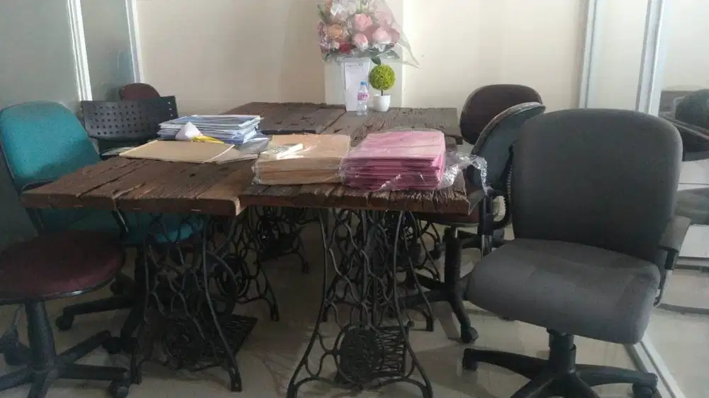 DIJUAL MEJA REL KERETA API KAKI MESIN JAHIT MURAH