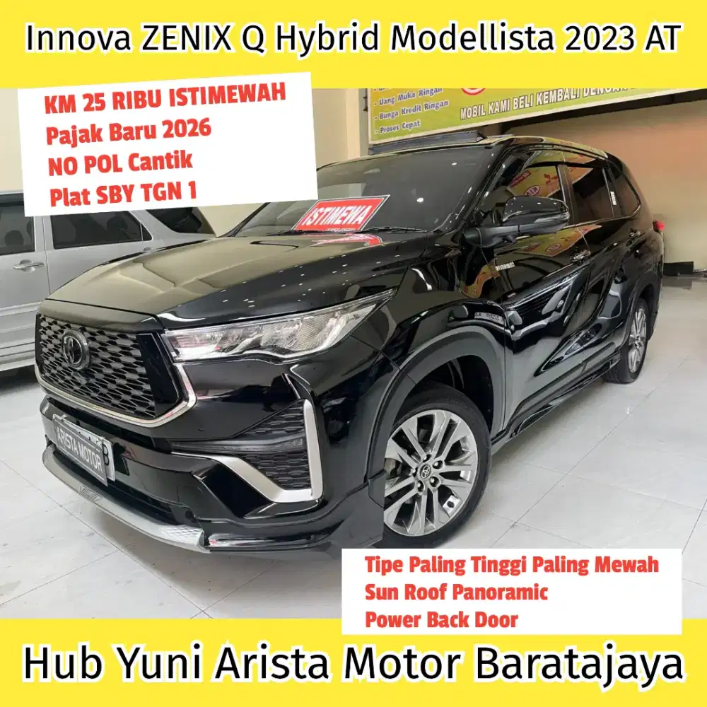 Innova Zenix Q Hybrid Modellista TSS 2023 KM25RB PjkBaru ISTIMEWAH