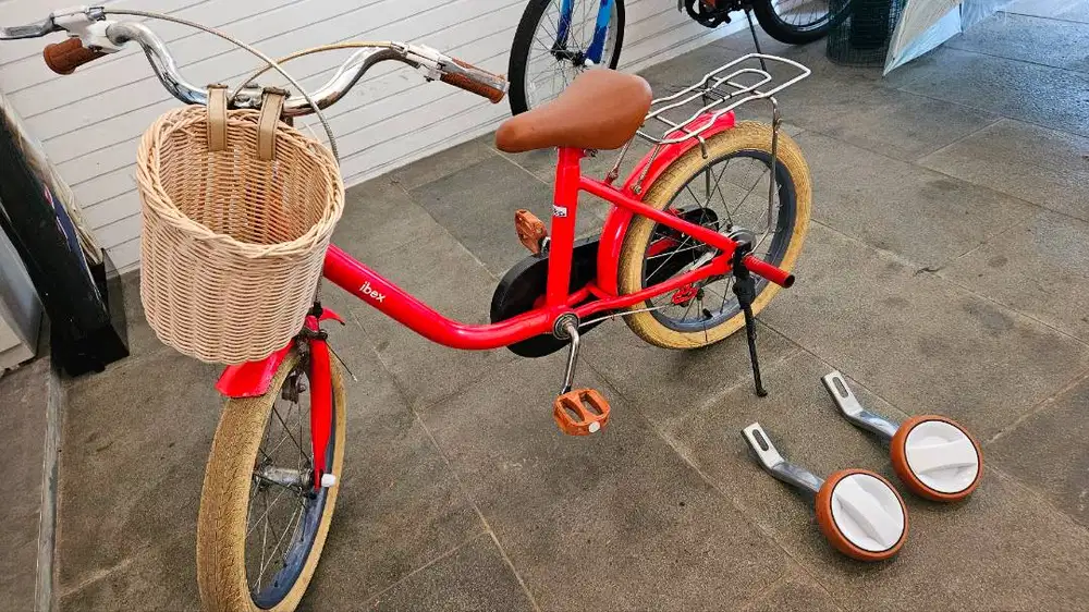 Sepeda Klasik Anak IBEX Retro Vintage ukuran 12 inch - Merah