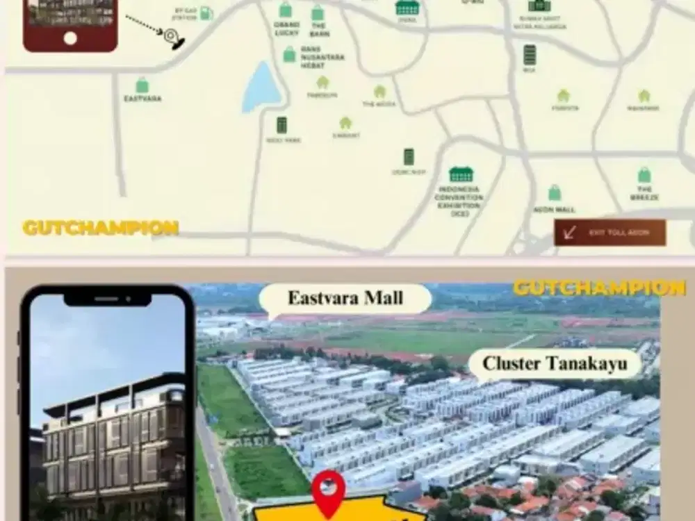 Samping genesis global school&Mall EASTVARA Bsd City Commercial ASTERRA