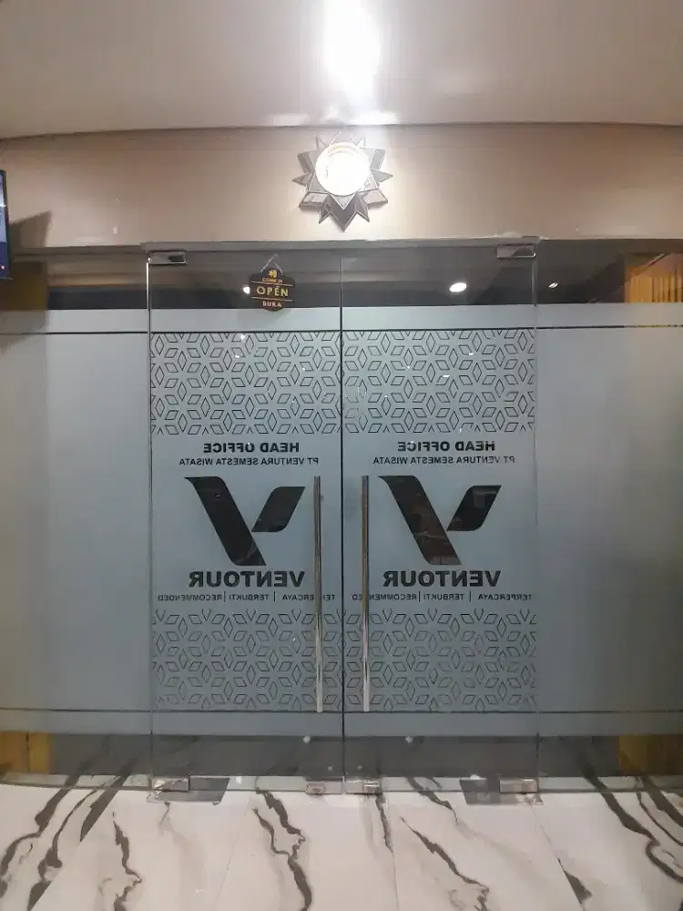 Cutting sticker sandblast