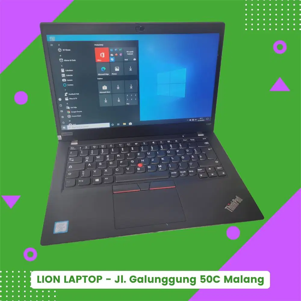 RAM 16GB SSD 256GB Core i5 Gen 8 Slim Lenovo Thinkpad X390 [20|11]