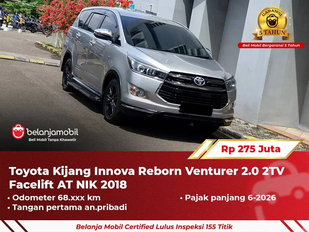 [ GARANSI 5TH ] Toyota Kijang Innova Venturer Bensin 2018 2019 Silver