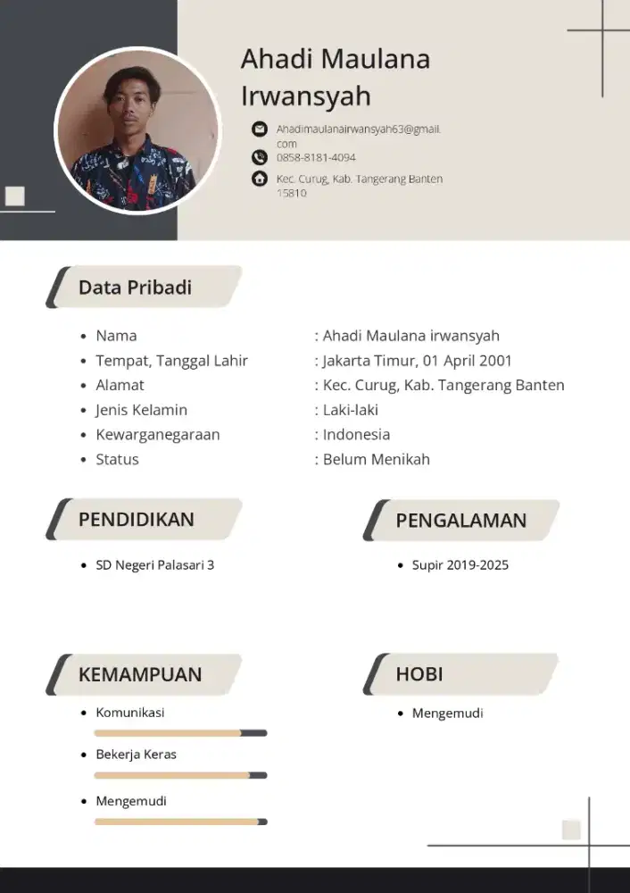 Info lowongan drivernya