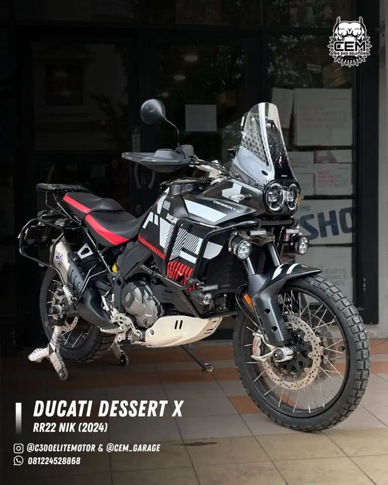 DUCATI DESSERTX RALLY NIK 2024 MULUS HEDON SIAP TOURING VERSYS1000