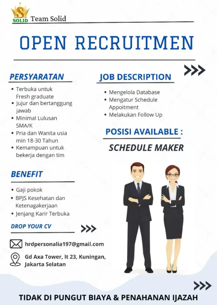 OPEN RECRUITMENT NON PENGALAMAN