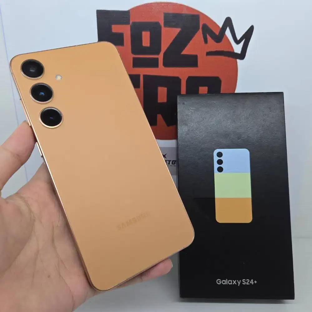 Samsung S24+ Exclusive Orange 12/256GB Fullset  Ex Inter Sinyal ON