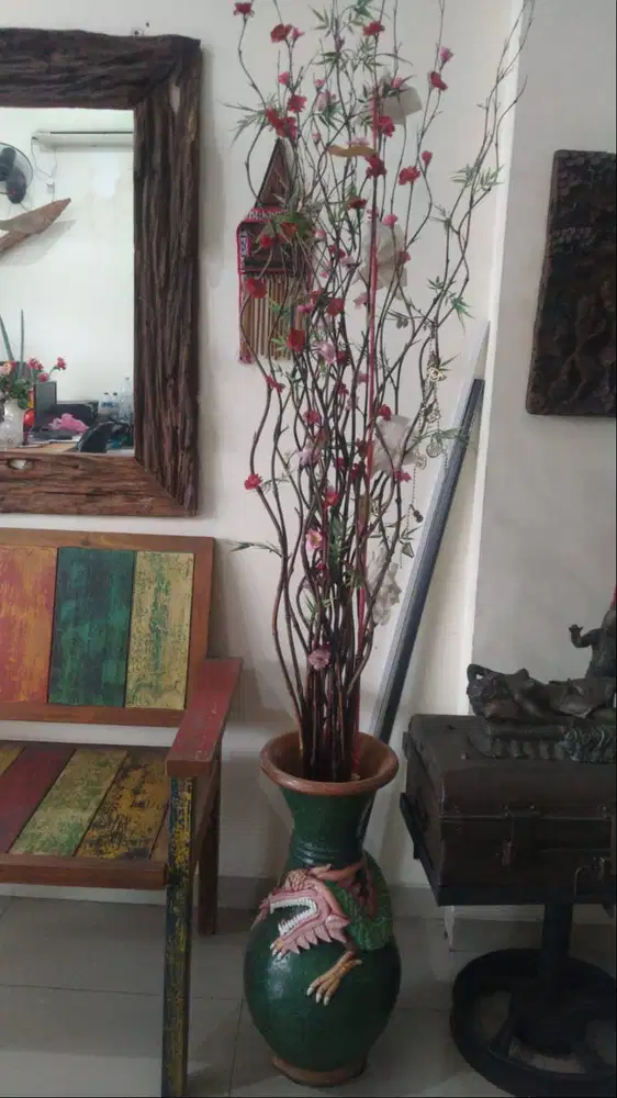 DIJUAL POT BUNGA TANAH MERAH MURAH