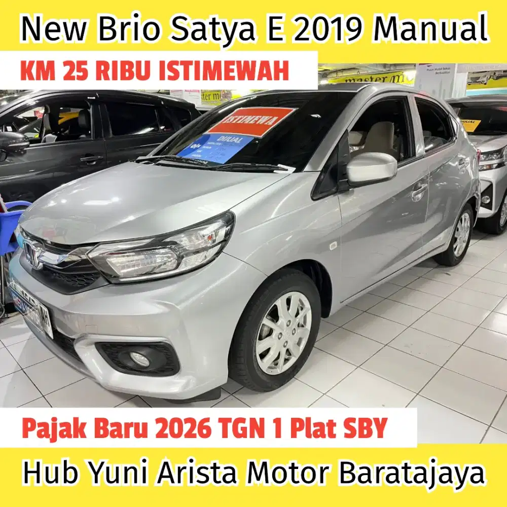 New Brio Satya E 1.2 Manual 2019 KM25RB PlatSBY PjkBaru ISTIMEWAH