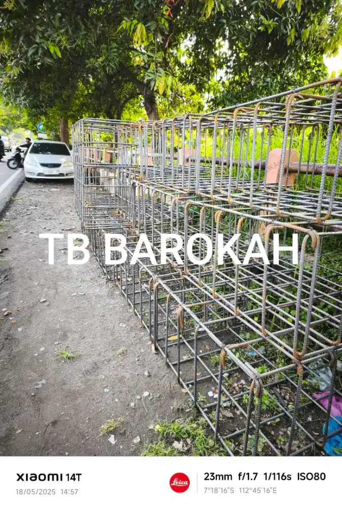 Besi kolom, lonjoran, cakar ayam