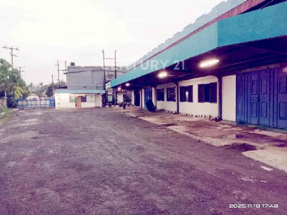 dijual Pabrik Gudang Di luar kawasan akses container 40 feet di Pilar Cikarang Utara Luas 6322 m2