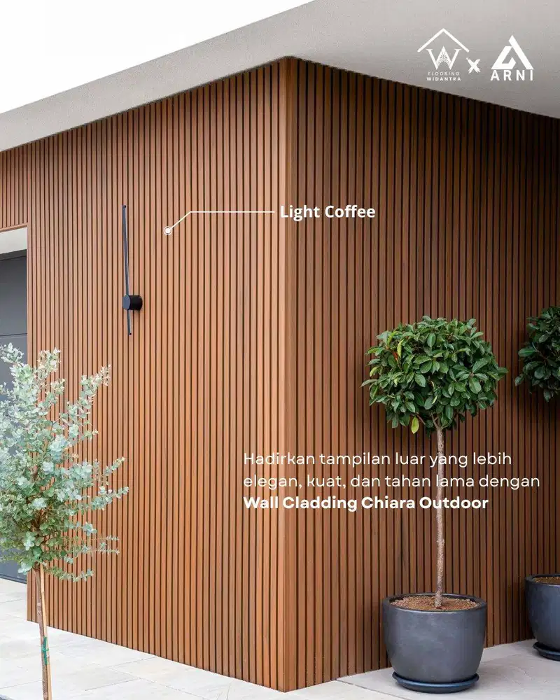 WPC Outdoor Wall Cladding WPC Wood Chiara Panel Panjang 2,9m