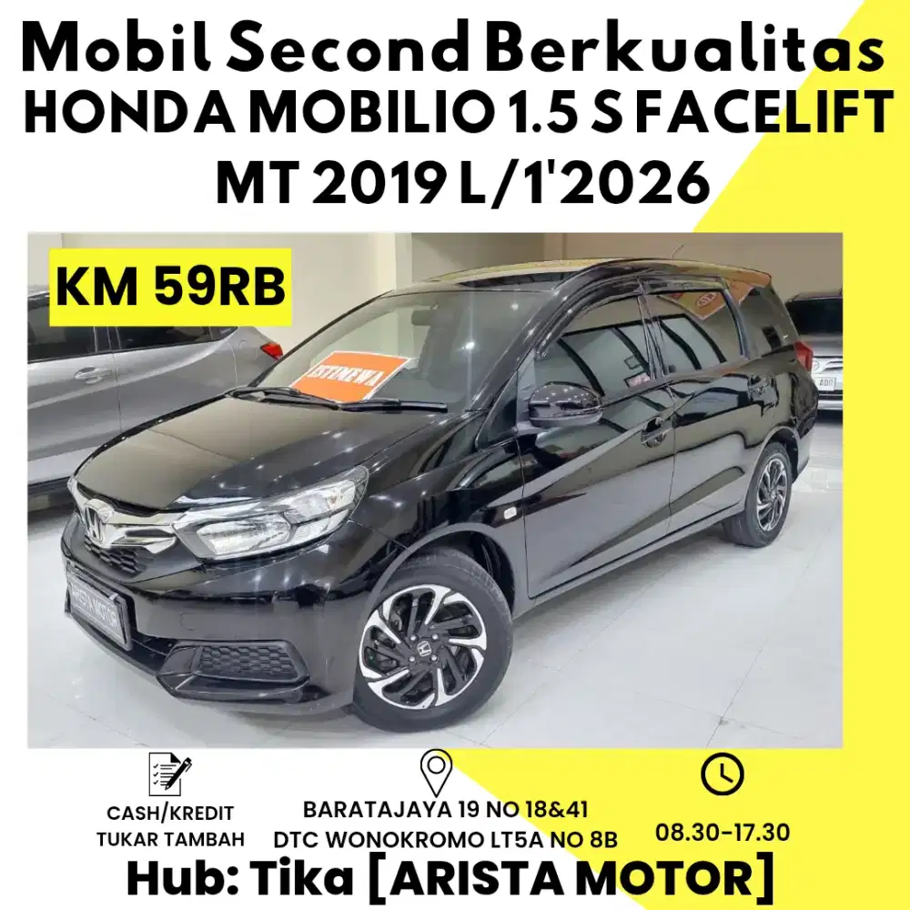 Honda Mobilio 1.5 S Facelift MT 2019 L/1 Pjk 2026