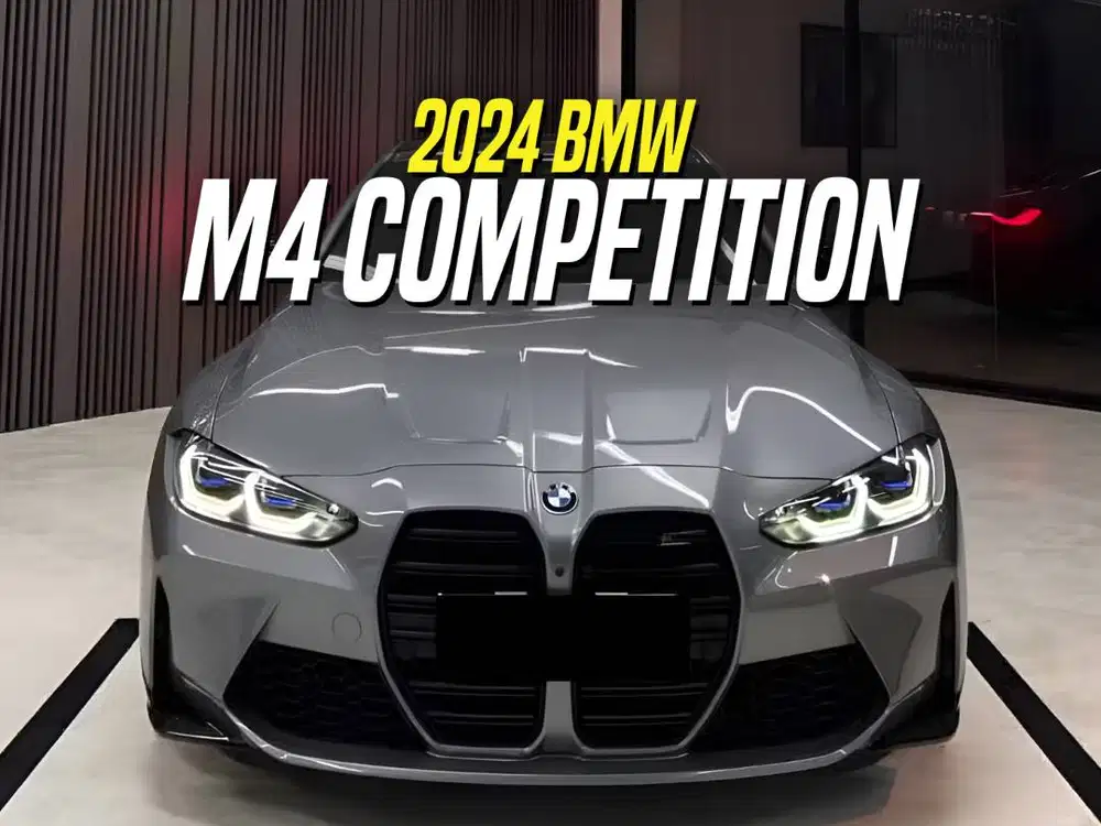 BMW M4 Competition Coupe 2024 NIK 2023 Grey Black Abu-abu Abu M 4 Comp