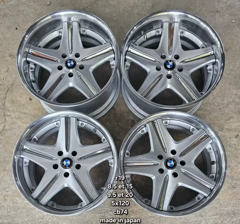 Velg ring 19 original crimson club linea pcd 5x120 bmw made in japan