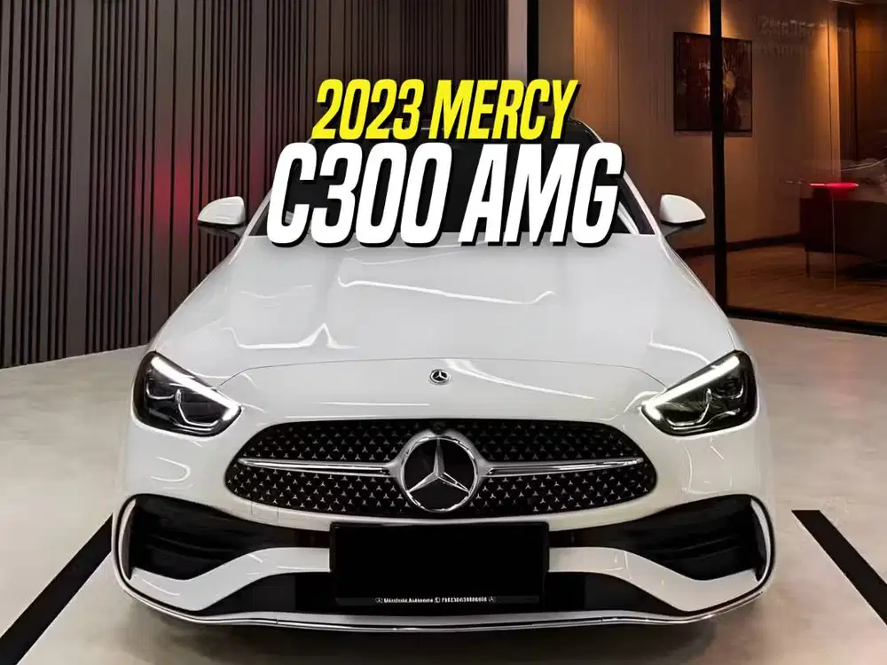 Mercedes Benz C300 AMG 2023 White on Black Putih Mercy C 300