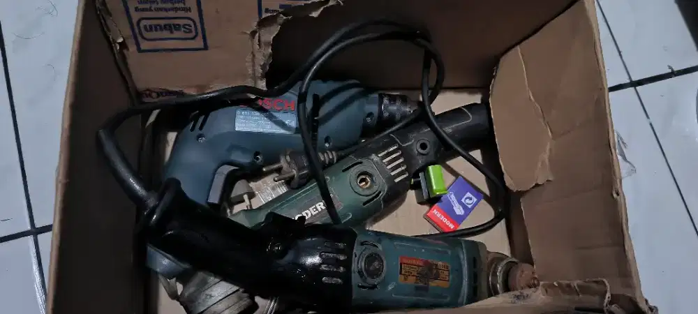 Bor bosch dan gerinda modern