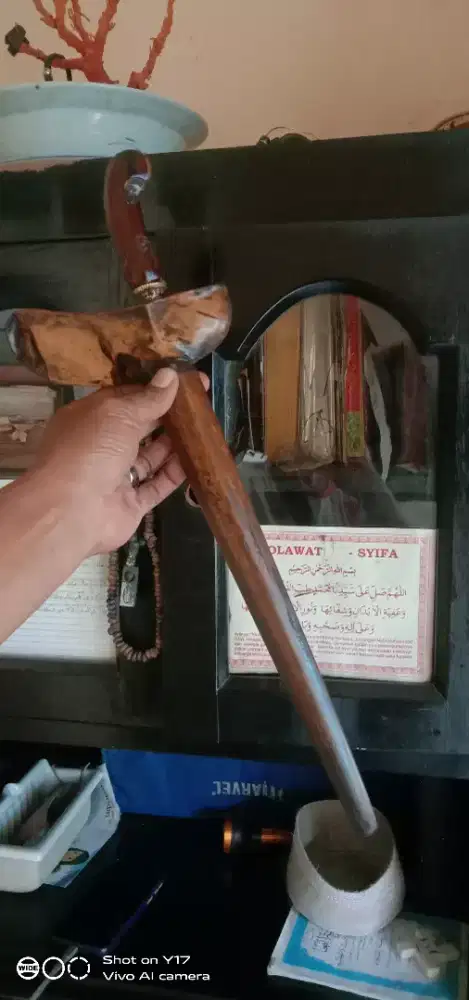 Keris sepuh kebo lanjer pamor banyu mili