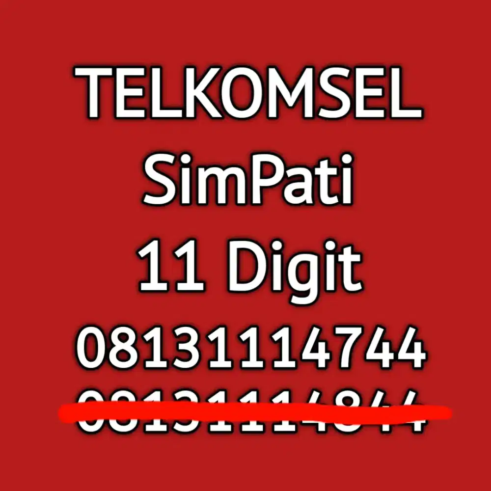 nomor cantik telkomsel simpati 11 digit angka cantik