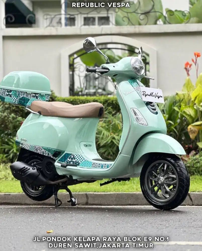 Piaggio Vespa Lx Iget Batik Series 125 Th 2023 WARNA HIJAU LIKE NEW