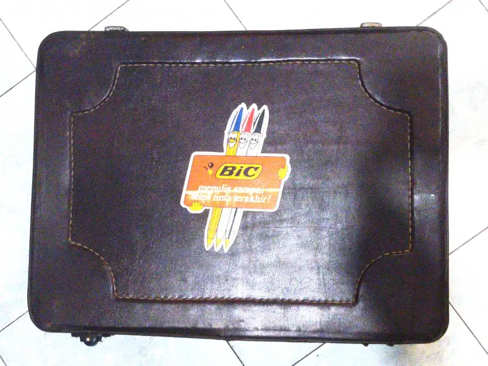 Koper Coklat Antik Vintage Kulit