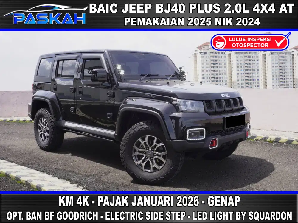 Km=4k Genap BAIC jeep BJ40 Plus 2.0L 4x4 2025 Nik 2024 BAIC BJ40 JEEP