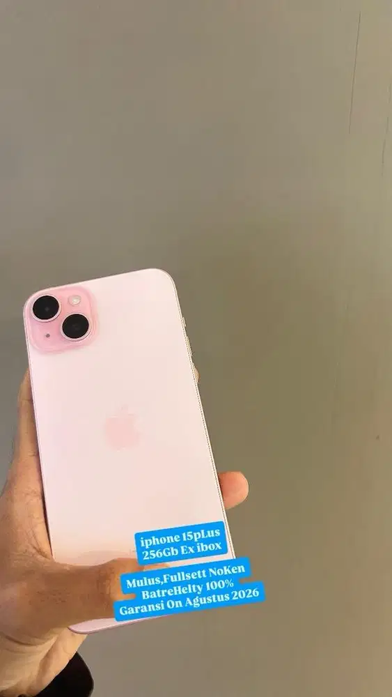 Iphone 15plus internal 256Gb Ex ibox