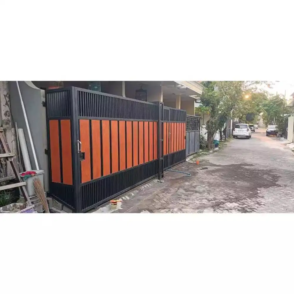 pagar rumah serat grc anti karat warna coklat free survai