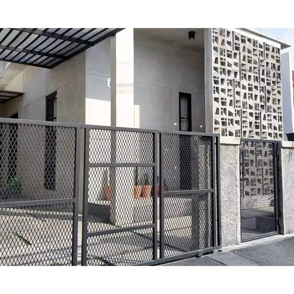 pagar rumah hollo galvanis anti karat serat grc