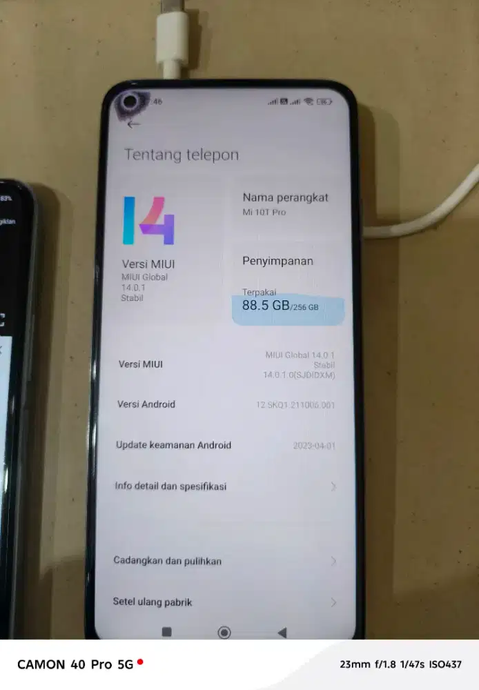 MI 10T Pro bekas tinggal pakek
