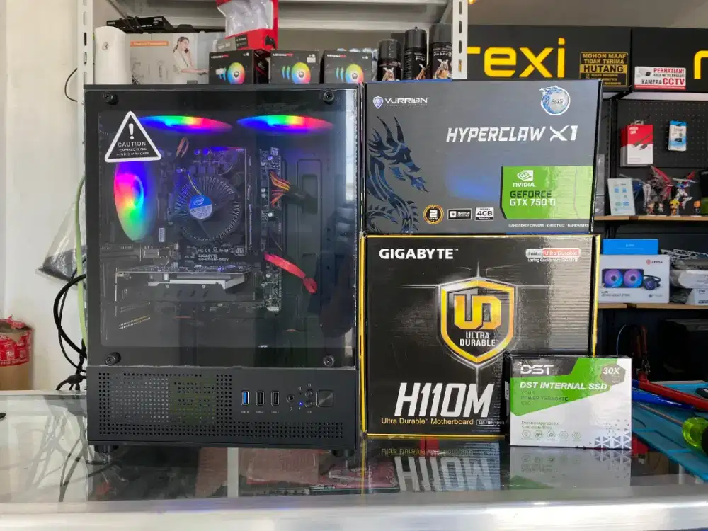 PC GAMING EDITING RENDERING I5 GEN6 | GTX 750TI 4GB | RAM 8GB | SSD256