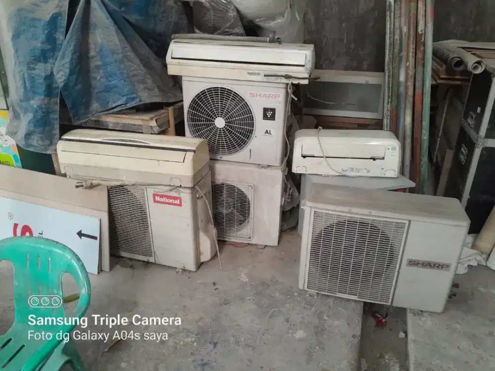 Terima ac bekas tak terpakai rusak mati dll