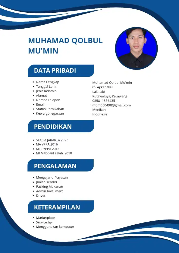 cari kerja apa aja yg penting jelas