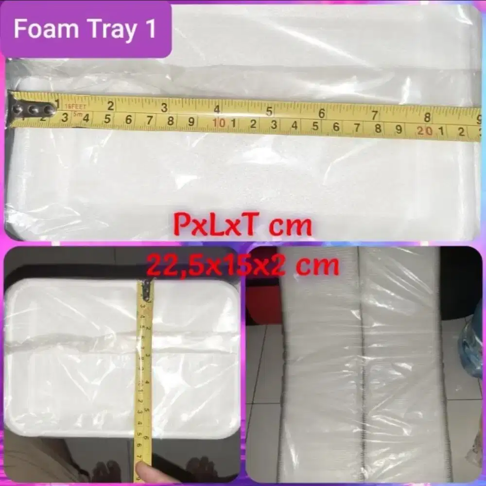 Foam Tatakan Makanan Tray 1 (250pcs)