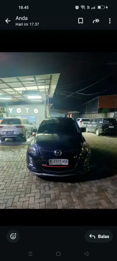 Mazda 8 2.3L atutomatic warna hitam tahun 2012
