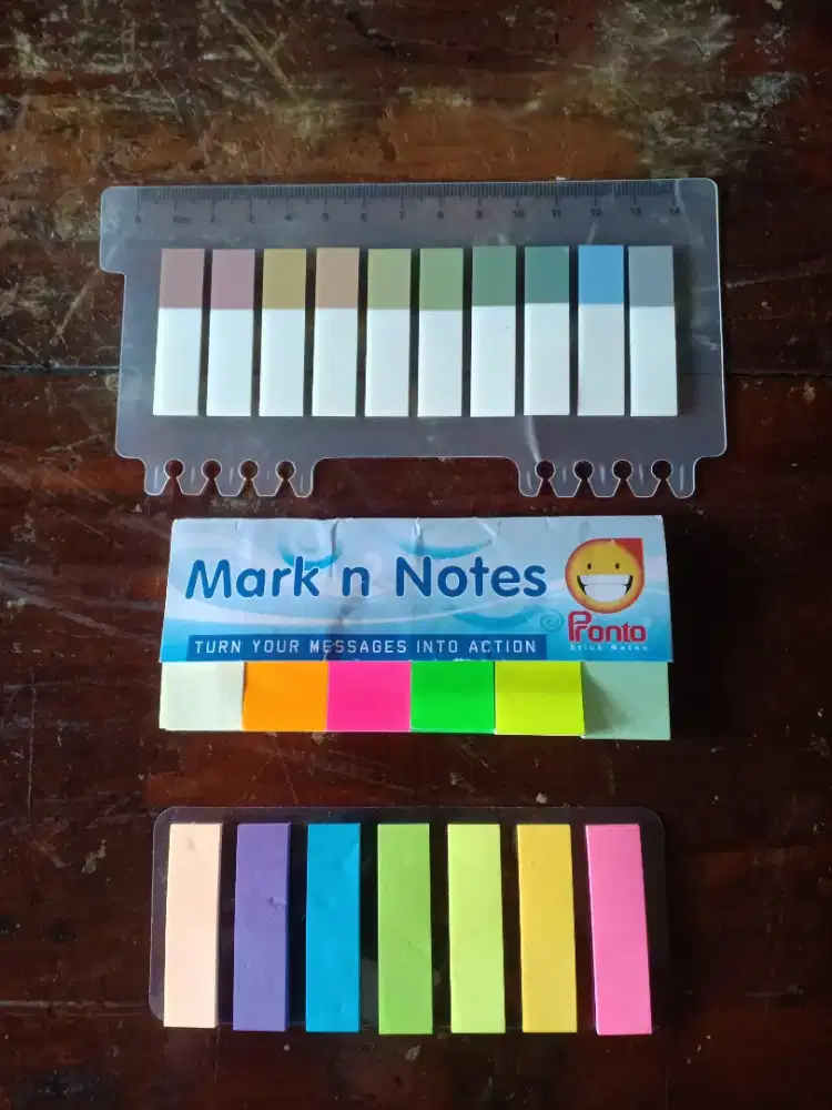 Paket Sticky Notes / Memo Index Warna-Warni – Lengkap & Multifungsi!