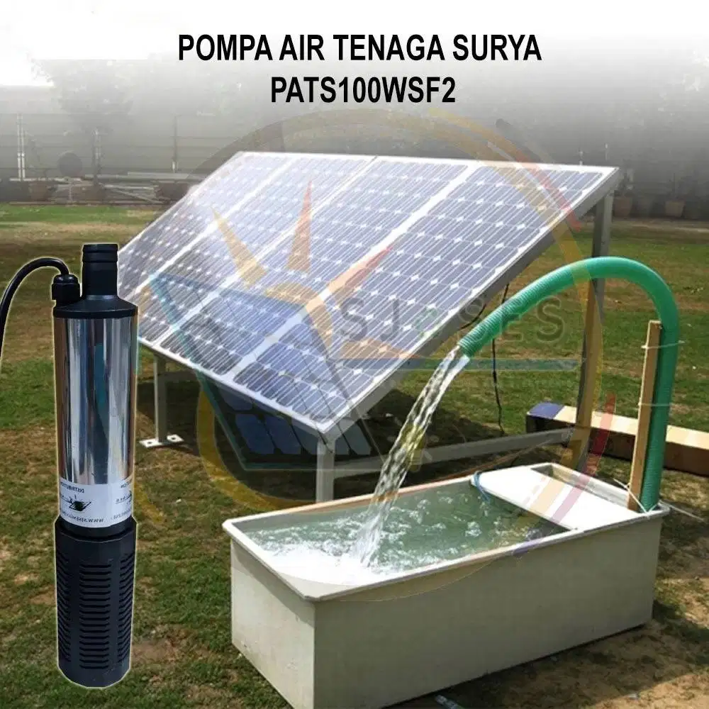 PATS100WSF2 2M3/H Solar Pump Kolam Pompa Air Tenaga Surya Kolam Ikan