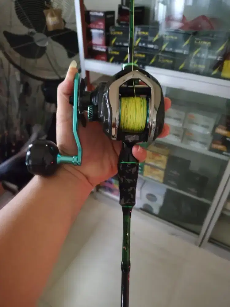 Jual pancingan baitcasting bc daido green hell reel star source 400L